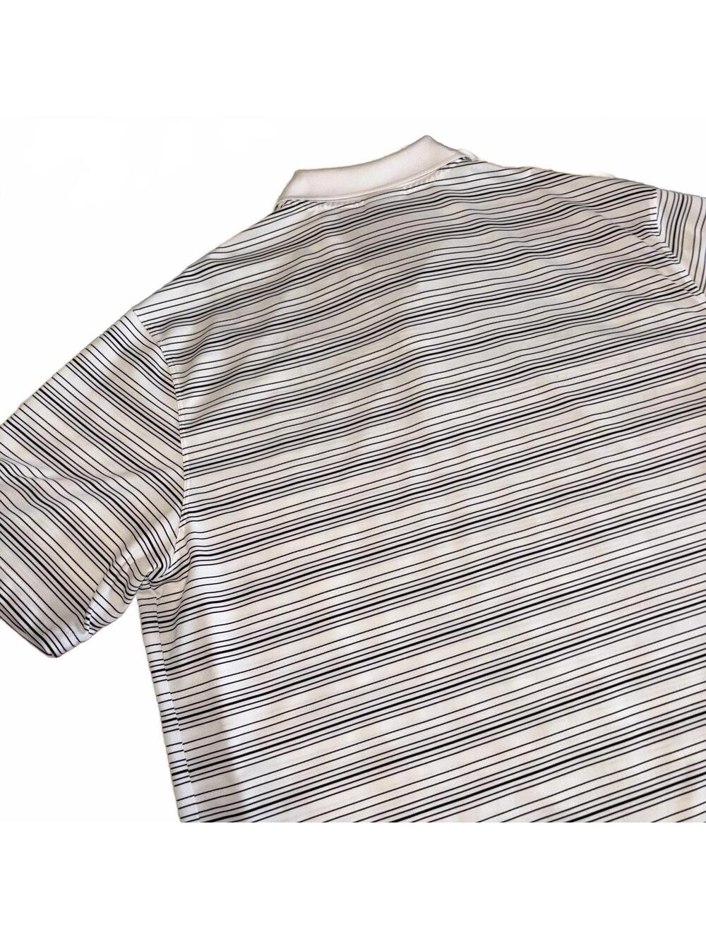 Nike Golf Dri Fit Men's XL Striped Polo Summer Golf Shirt Comfort Stretch - Picture 4 of 8